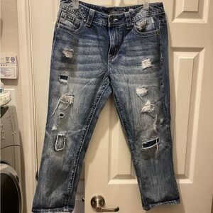 Miss Me Distressed Denim capris